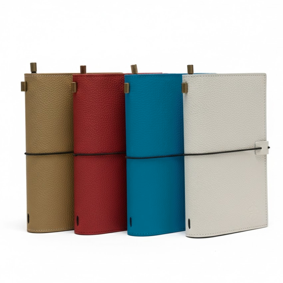 Standard Size Refillable Textured Leather Travelers Notebook – 4