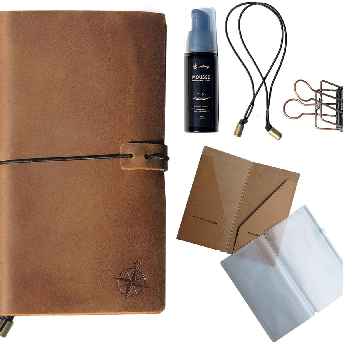Refillable Leather Adventure Journal with Snap Closure | Personalized  Travel Gift | Travel Notebook | Leather Journal