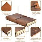 A5 Refillable Travel Journal | Blank Inserts | 8.5x6" (A5) - Wanderings