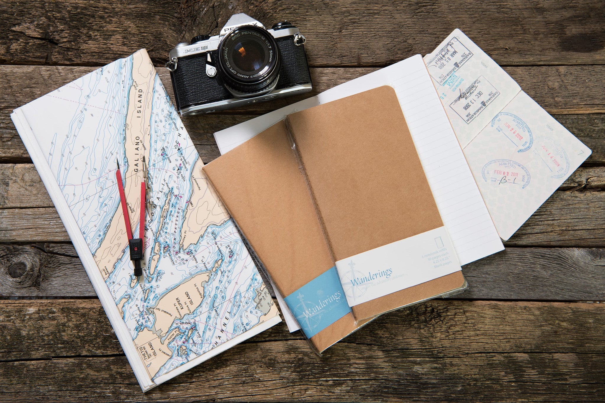 Wanderings Regualr Size Notebook Refills - Wanderings