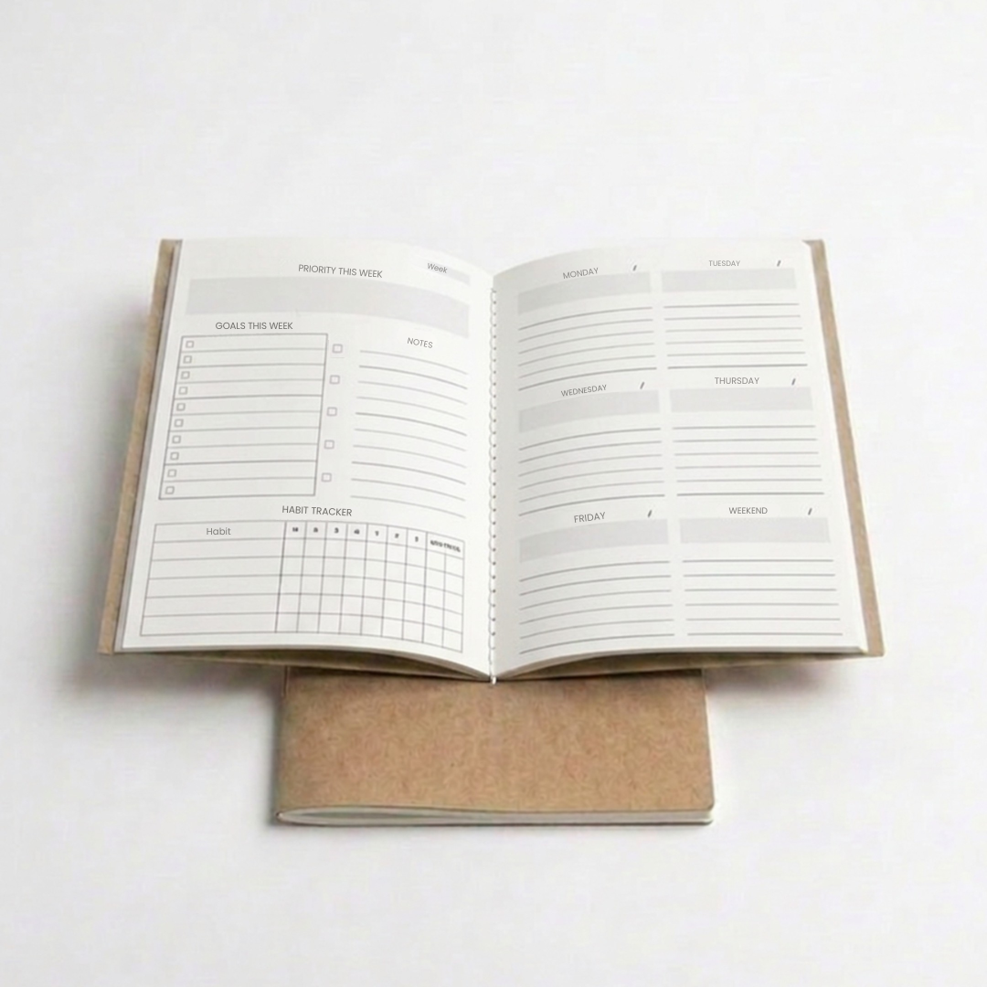 Wanderings Undated Weekly Planner A5 Refill | 60 Weeks, 2 Booklets
