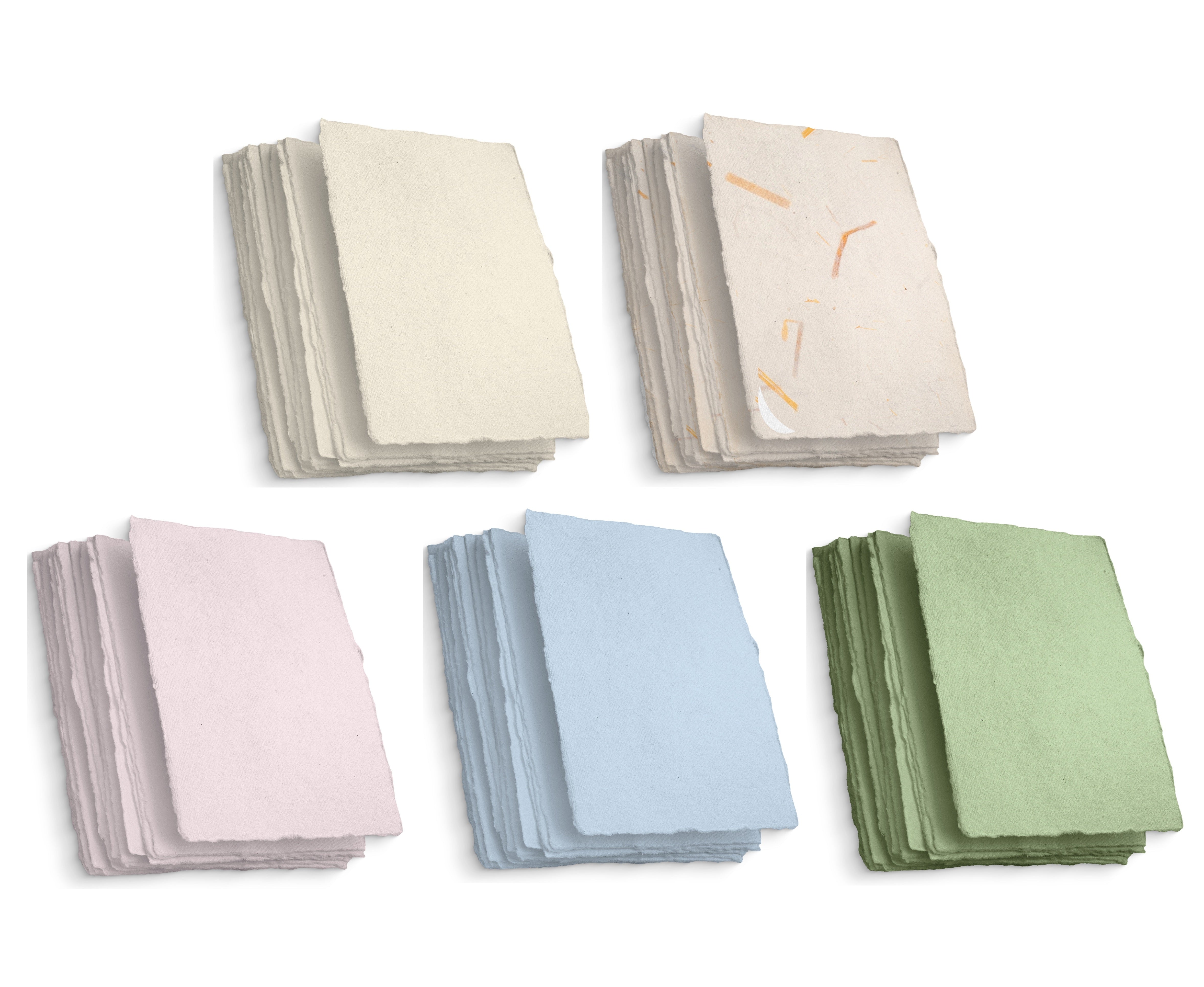 「PAPER IN DESIGN」 Handmade Color Deckle Edge Blank Paper | Wanderings