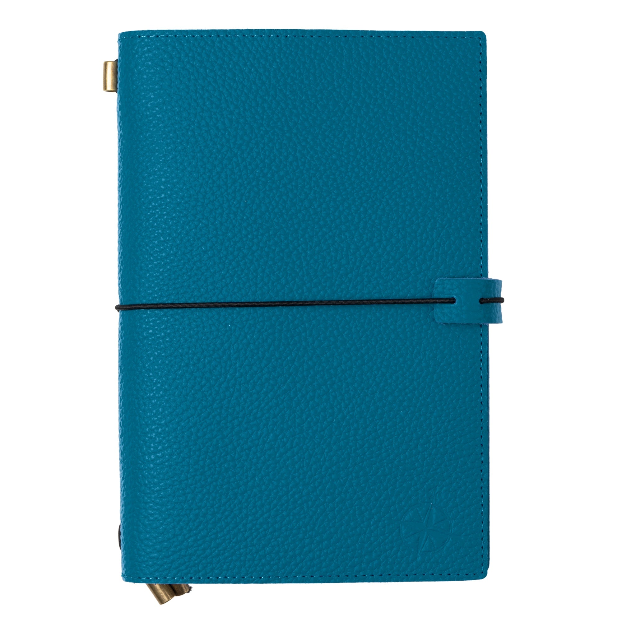 A5 Refillable Leather Travelers Notebook with Pockets – Blue, 6