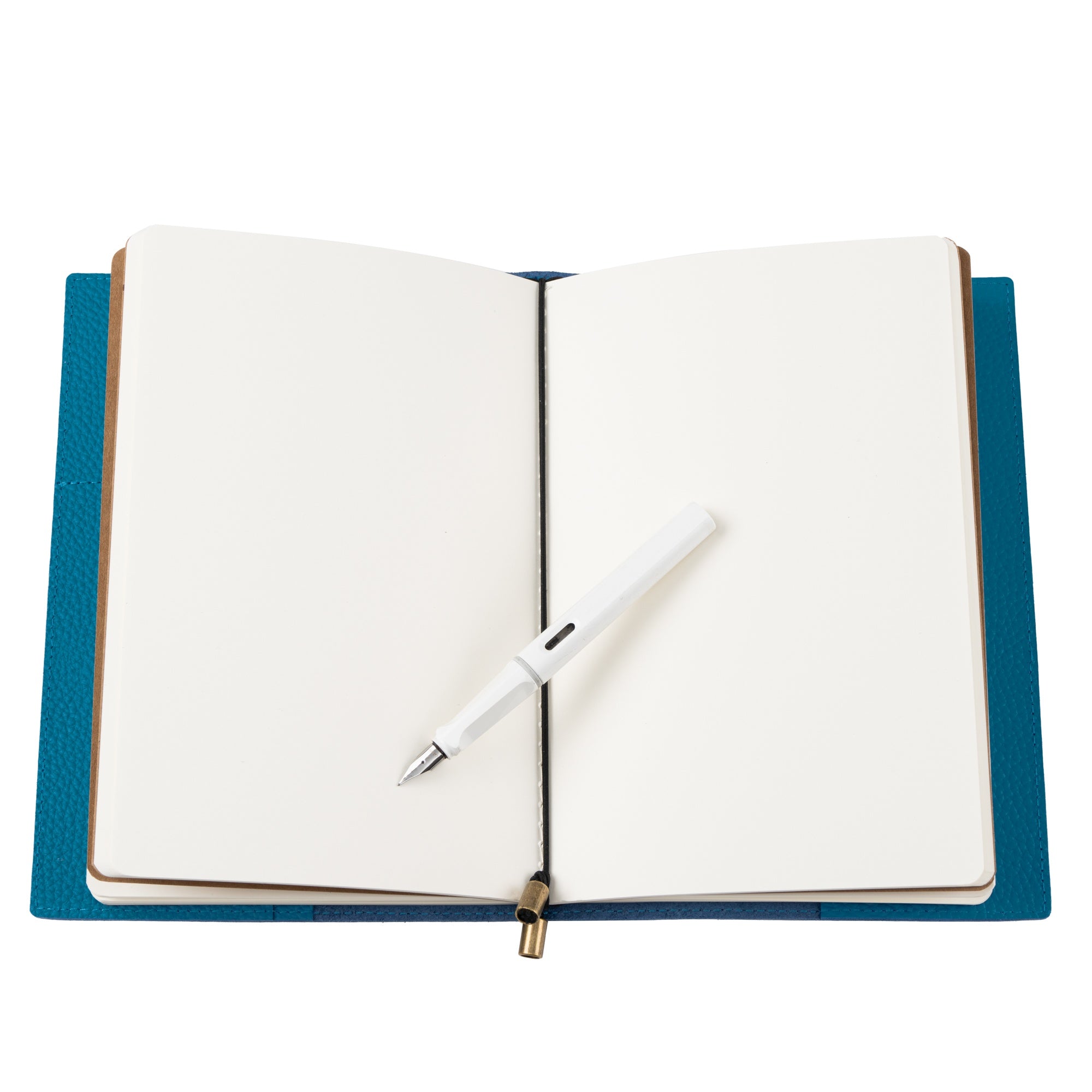 TRAVELER'S notebook BLUE EDITION 限定品 A5 Refillable Leather Travelers Notebook with Pockets – Blue, 6