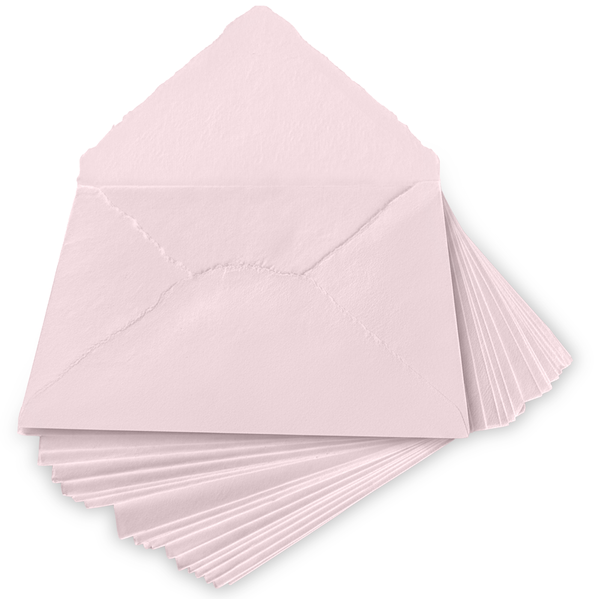 Handmade Pink Deckle Edge Envelopes – 150 GSM, 3 Sizes, 25 Pack ...