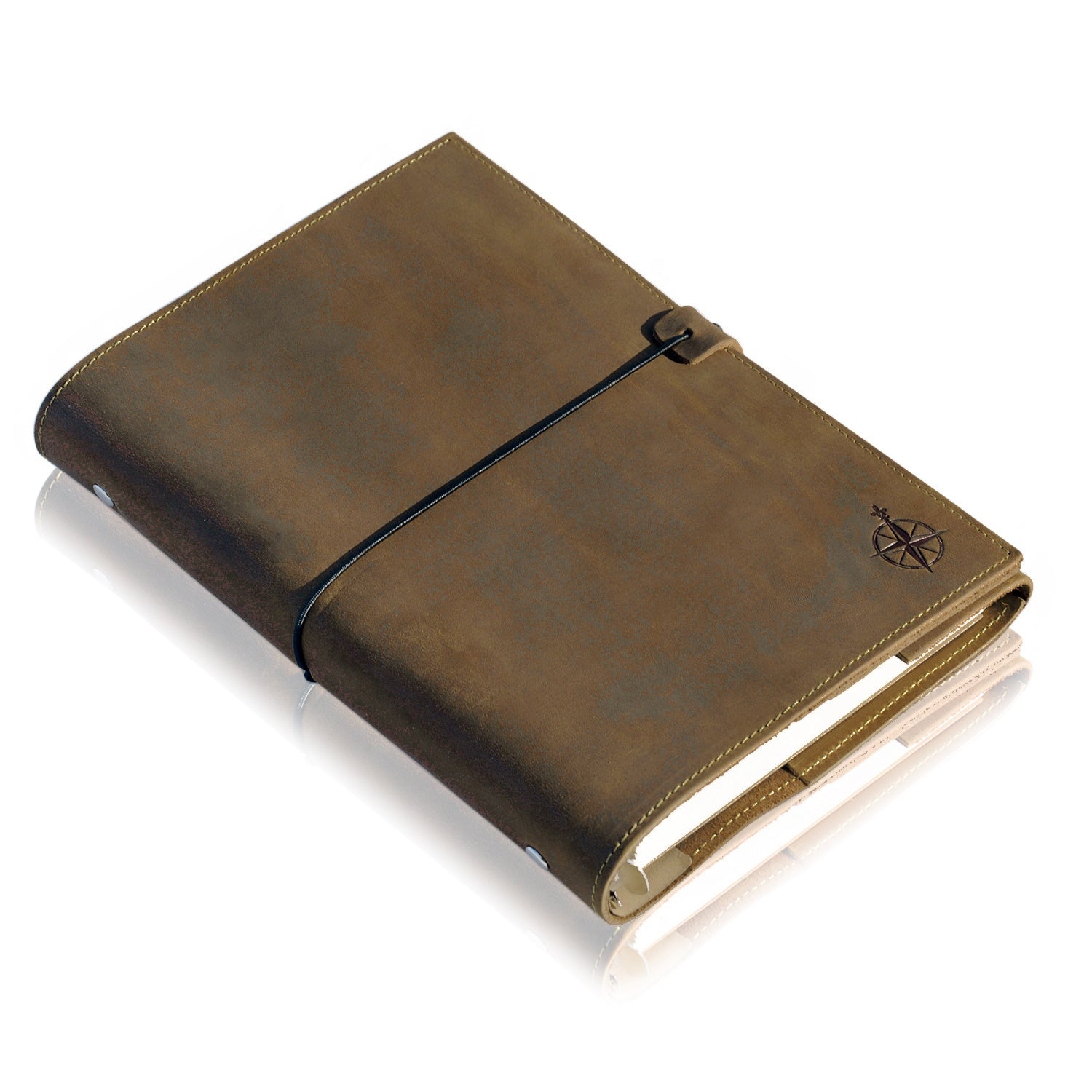 Refillable A5 Leather Binder Journal – 2026/27 Dated Calendar