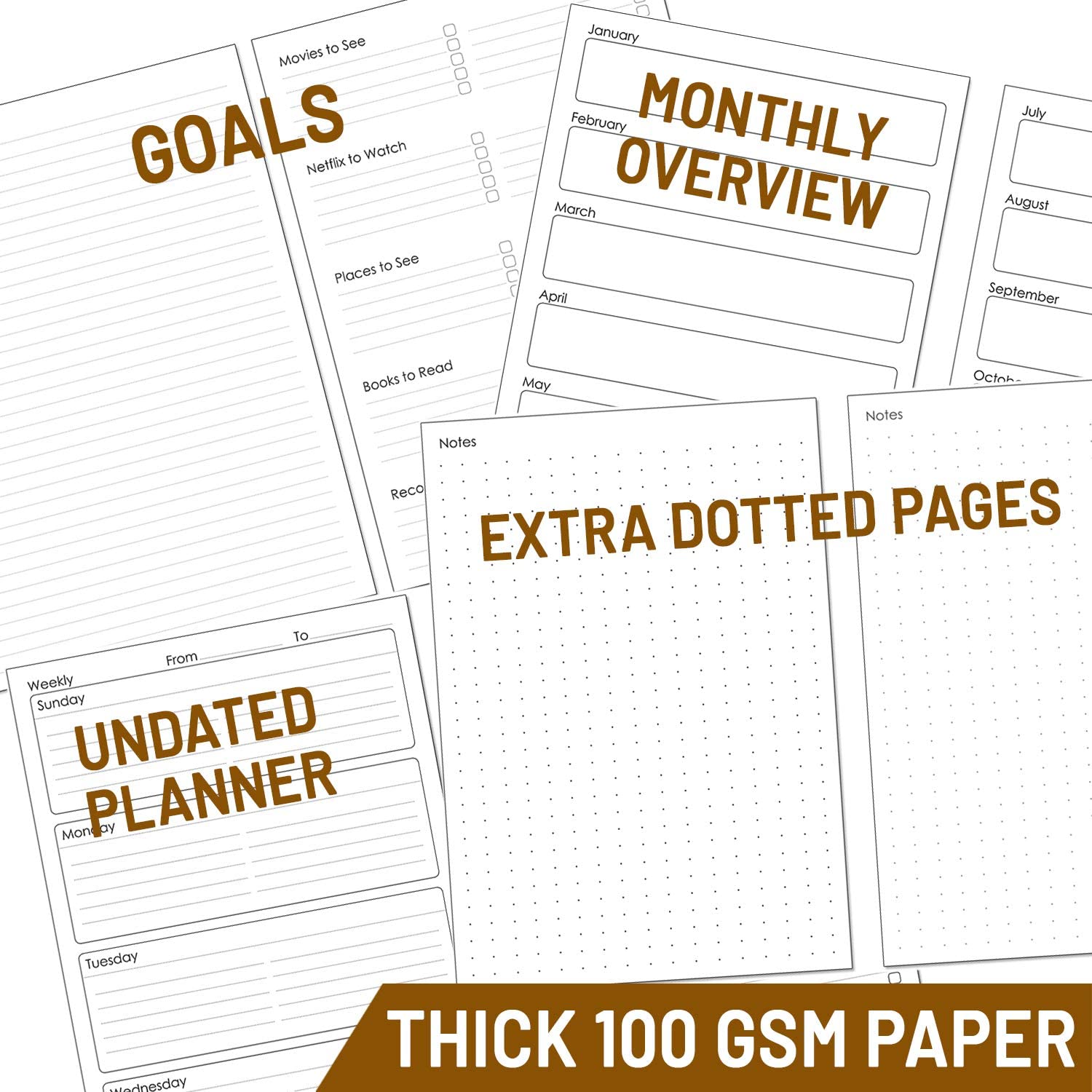 A5 Undated Weekly Calendar Refills for 6-Ring Binder - 6 Hole, 52 Week – Wanderings a5-undated-weekly-calendar-refills-for-6-ring-binder-6-hole-52-week-wanderings